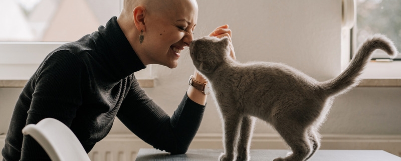 a positive attitude with cancer